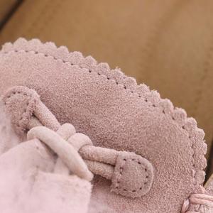 アグ UGG スリッポン フラットシューズ ラウンドトゥ スエード 24cm 桃 