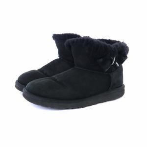 アグ UGG ムートンブーツ ショートブーツ ローヒール ラウンドトゥ 