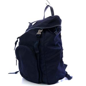 人気カラープラダリュック 三角ロゴ ナイロン 巾着 ネイビー 紺色