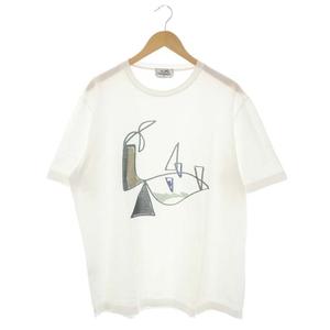 エルメス HERMES プリントクルーネックTシャツ カットソー 半袖 