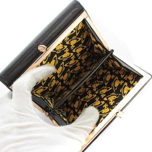 ヴィヴィアンウエストウッド 三つ折り 財布 がま口 シボ革 オーブ ロゴ 黒 楽天市場】Vivienne Westwoodヴィヴィアンウエストウッドレディース