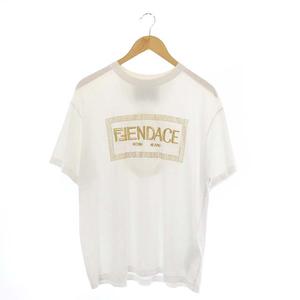 フェンディ FENDI ×ヴェルサーチ VERSACE 22SS フェンダーチェ ロゴ T 