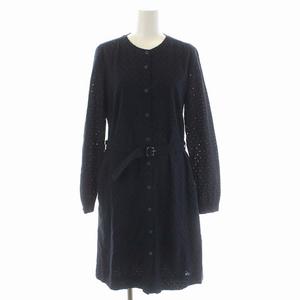 アーペーセー A.P.C. ベルト付刺繍レースワンピース 長袖 ひざ丈 I  