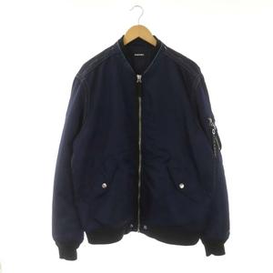 ディーゼル DIESEL デニム切替 MA-1 ジャケット 中綿 ナイロン ジップ 