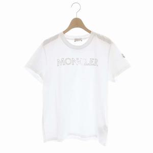 【MONCLER】M モンクレール ホワイト ロゴ Tシャツ 白 ゴールド MONCLER】M モンクレール ホワイト ロゴ Tシャツ 白 ゴールド