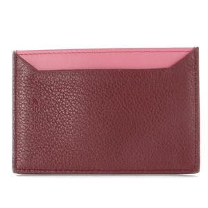 プラダ PRADA カードケース 名刺入れ レザー 赤 レッド ピンク