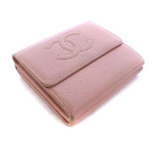 シャネル CHANEL ヴィンテージ 財布 二つ折り ココマーク キャビア