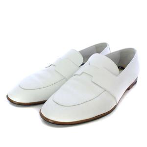 エルメス HERMES アンコラ モカシン パンプス フラット Hロゴ レザー  