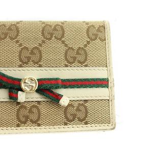GUCCI 　グッチ　GG柄　　名刺入れ　ブラウン×ベージュ GGキャンバス グッチ GUCCI 名刺入れ カードケース メンズ