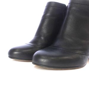 シャネル CHANEL ブーツ ショート チャンキーヒール ココマーク