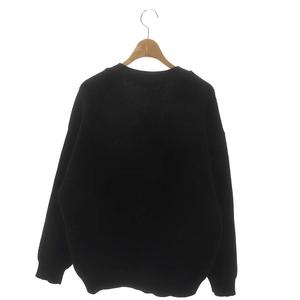 JUSGLITTY - ジャスグリッティー 22AW パール釦ゆるカーディガン Vネック 長袖 2 黒 ジャスグリッティー JUSGLITTY 22AW パール釦ゆるカーディガン V