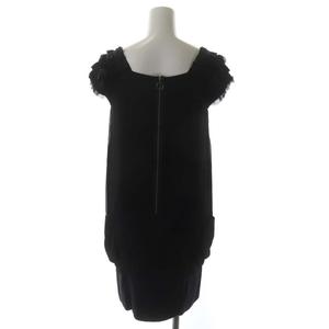 ランバンオンブルー LANVIN en Bleu スパンコール フリル ドレス  