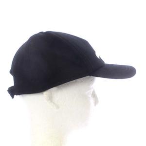 ミュウミュウ miumiu 帽子 ベースボールキャップ ロゴ刺繍 M 黒