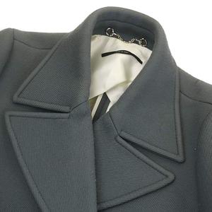 グッチ GUCCI Pコート アウター ショート ダブル 銀ボタン