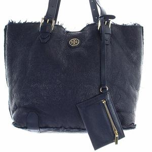 トリーバーチ TORY BURCH エラパテントレザー ボア トートバッグ 