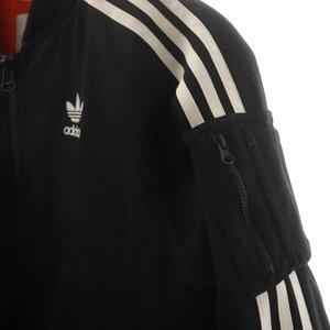 adidas アディダス 黒　ブラック　3本ライン　ブルゾン　MA1 アディダスオリジナルス adidas originals MA-1 スリーライン