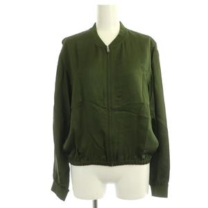 セオリー theory 21SS TWILL COMBO ZIP BOMBER ジャケット ノーカラー 
