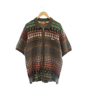 シュプリーム SUPREME 23SS Gradient Grid Zip Up Polo ニット ポロ 