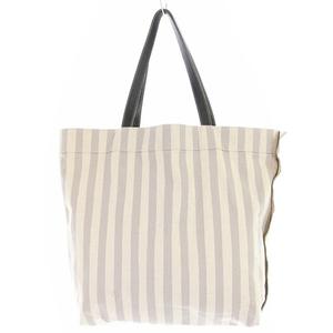 ラドロー LUDLOW キャンバス ストライプ バッグ トートバッグ べージュ  