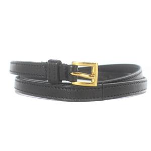 プラダ PRADA 細ベルト ナロー レザー 80/32 黒 1C4188 ブラック レザーベルト | PRADA - 日本