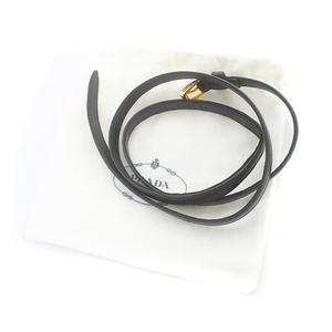 プラダ PRADA 細ベルト ナロー レザー 80/32 黒 1C4188 ブラック レザーベルト | PRADA - 日本