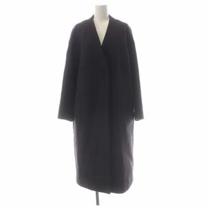 イエナ IENA MANTECOノーカラーコート ロング アウター ウール 38 茶 