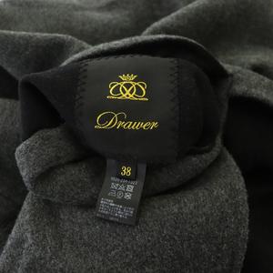 ▼美品✨ドゥロワー【38】Vネックノースリーブワンピース ウール リバーシブル ドゥロワー Drawer ウールリバーVネックノースリーブワンピース