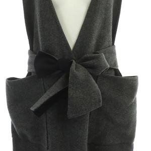 極美品 22AW Drawer ウールVネックノースリーブワンピース 極美品 22AW Drawer ウールVネックノースリーブワンピース