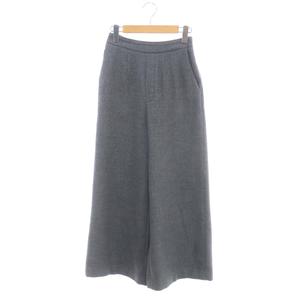エンフォルド ENFOLD 22AW ワイドパンツ ウール混 34 グレー /MF □OS 