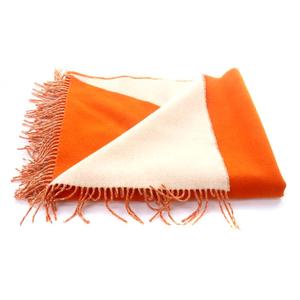 エルメス HERMES ストール マフラー 大判 カシミヤ フリンジ バイ 