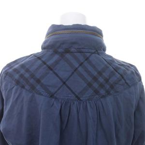 美品 BURBERRY BLUE LABEL ジップアップ パーカー 38 BURBERRY BLUE LABEL 「BURBERRY LABEL」 刺繍ジップアップ