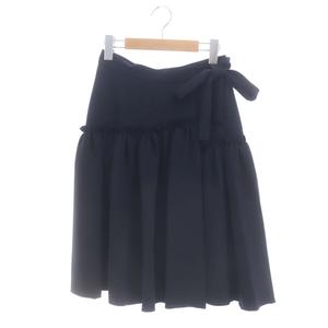 フォクシーニューヨーク FOXEY NEW YORK フレアラップスカート 膝丈 