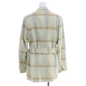 AURALEE オーラリーアルパカシャギーチェックジャケットコート0