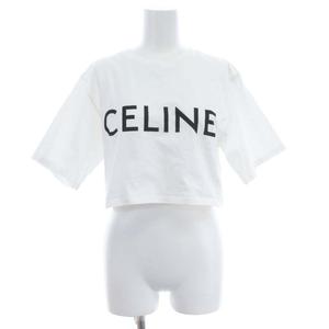 セリーヌ CELINE Tシャツ カットソー クロップド ショート丈 半袖 