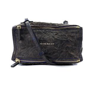 ジバンシィ GIVENCHY パンドラ ミニ ショルダーバッグ シワ加工 レザー 