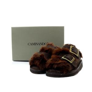 カミナンド caminando LAppartement別注 FUR SANDAL ファーサンダル