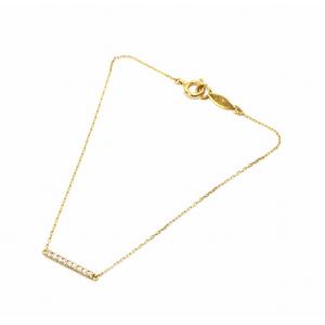 アーカー AHKAH ティナ チェーンブレスレット ダイヤモンド K18YG 0.05  