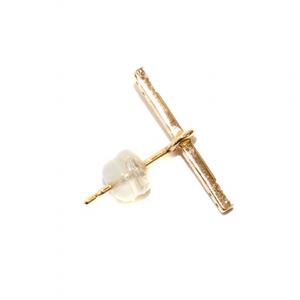 ヒロタカ Hirotaka トラパーズ Trapeze 片耳用ダイヤモンドピアス 0.02  