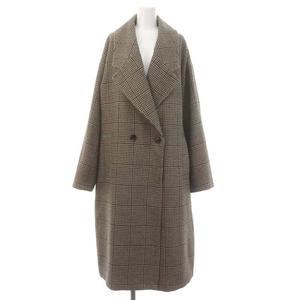 ザラ ZARA 千鳥柄チェスターコート アウター ロング ダブル 総裏地  