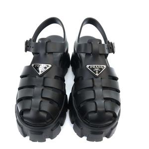 未使用品 プラダ PRADA モノリス フォームラバー サンダル 