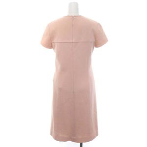 ハロッズ Harrods 半袖 ワンピース ニット 膝丈 2 ピンク /HK □OS 