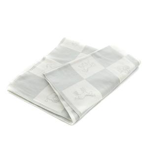 【即日発送】新品タグ付き　HERMES　エルメス　ベビー　ブランケット　綿　総柄 即日発送】新品タグ付き HERMES エルメス ベビー ブランケット