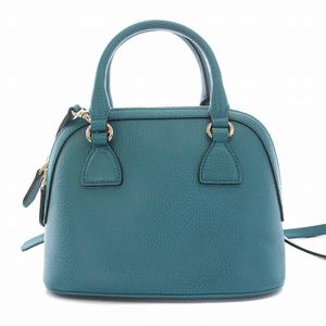 グッチ GUCCI 2WAY ハンドバッグ ショルダーバッグ レザー 青 ブルー 