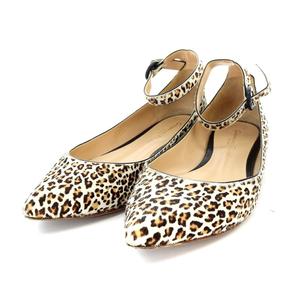 ジャンヴィトロッシ Gianvito Rossi フラットシューズ パンプス ハラコ 