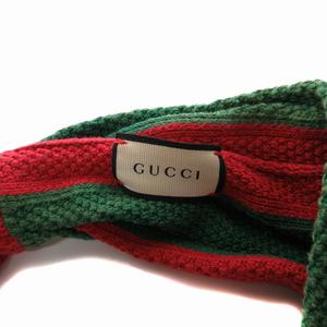 新品 GUCCI ヘアーバンド グッチ シェリーライン グッチ GUCCI シェリーライン ターバン ヘアバンド ニット 赤