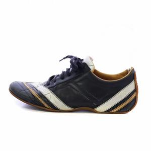 バリー BALLY スニーカー ドライビングシューズ レザー 37.5 24.5cm 黒 
