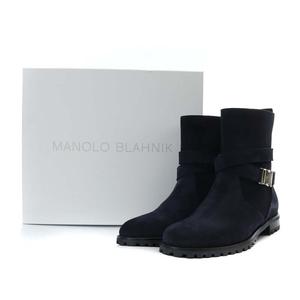 マノロブラニク MANOLO BLAHNIK 23AW バイカーブーツ ショート