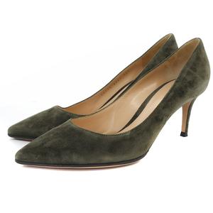 ジャンヴィトロッシ Gianvito Rossi スエード ポインテッドトゥ 