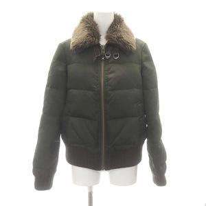 美品バーバリーブルーレーベル　カーキーダウン バーバリーブルーレーベルカーキダウン