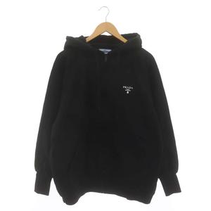 プラダ PRADA コットン ロゴプリント ジップパーカー トレーナー 長袖 